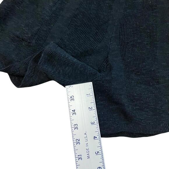 Free People Beach Shorts M Black Knit Comfy Pull On Coastal Lounge Cozy Stretch - Picture 7 of 10